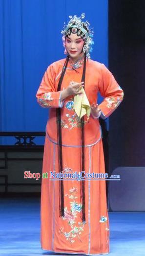 Chinese Ping Opera Young Female Costumes Apparels and Headpieces Traditional Pingju Opera Diva Actress Dress Garment