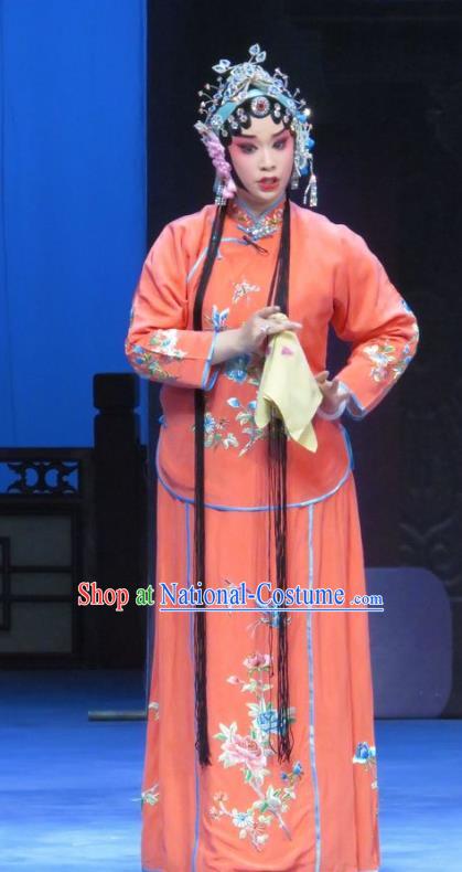 Chinese Ping Opera Young Female Costumes Apparels and Headpieces Traditional Pingju Opera Diva Actress Dress Garment