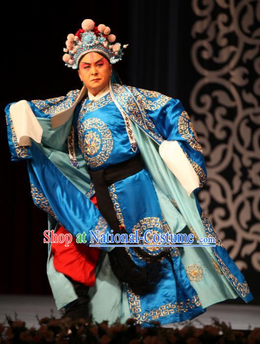 Ma Zhaoyi Chinese Ping Opera Young Man Costumes and Headwear Pingju Opera Court Eunuch Apparels Clothing