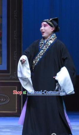 San Kan Yu Mei Chinese Ping Opera Young Male Costumes and Headwear Pingju Opera Xiaosheng Feng Jiajin Apparels Clothing