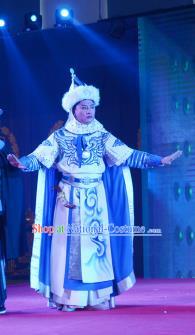 Xiaozhuang Changge Chinese Ping Opera Young Male Costumes and Headwear Pingju Opera Xiaosheng Dorgon Apparels Clothing