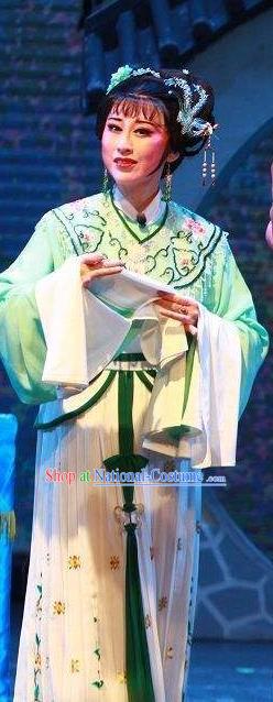 Chinese Shaoxing Opera Rich Lady Costumes Yue Opera Hua Tan The Wrong Red Silk Garment Female Beauty Apparels and Hair Jewelry