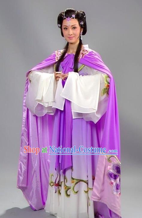 Chinese Shaoxing Opera An Lingrong Costumes Yue Opera Zhen Huan Apparels Hua Tan Garment Imperial Consort Dress and Headpieces