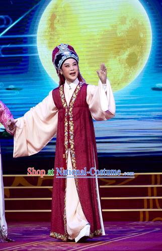 Chinese Yue Opera Scholar Costumes and Headwear Shaoxing Opera Chunh Yang Young Male Li Menglong Garment Apparels