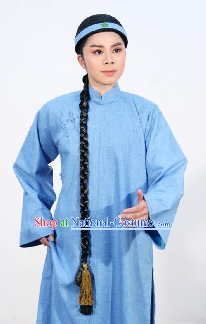 Chinese Yue Opera Qing Dynasty Childe Costumes and Headwear Shaoxing Opera Young Male Ban Ba Jan Dao Sang Junjia Apparels Garment