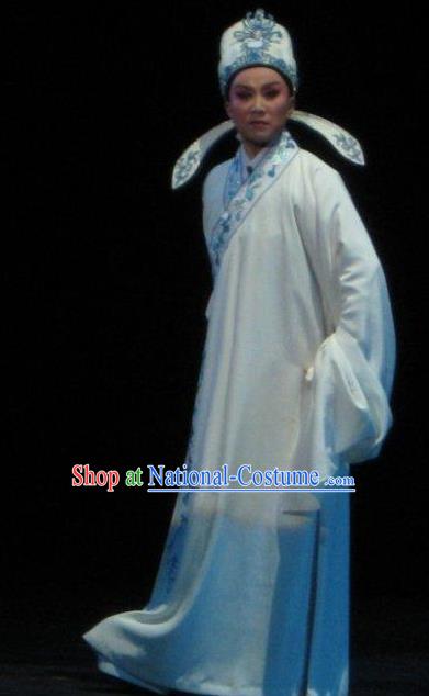 Chinese Yue Opera Li Hui Niang Scholar Pei Costumes and Headwear Shaoxing Opera Young Male Niche Apparels Garment