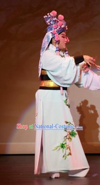 Chinese Yue Opera Xiaosheng Ji Su Apparels Costumes and Headwear From Love to Patriotism Deliver the Messenger Shaoxing Opera Takefu Young Male Garment