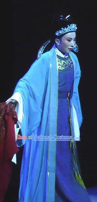 The Beautiful Courtesan Chinese Yue Opera Niche Li Jia Costumes and Headwear Shaoxing Opera Young Male Apparels Xiaosheng Scholar Garment