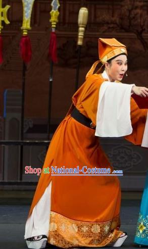 Li Mei Yue Chinese Yue Opera Niche Young Male Costumes and Headwear Shaoxing Opera Xiaosheng Scholar Clothing Garment Apparels