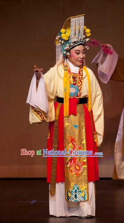 Chinese Yue Opera Emperor and the Village Girl Costumes and Headwear Shaoxing Opera Young Male Xiaosheng Garment Apparels