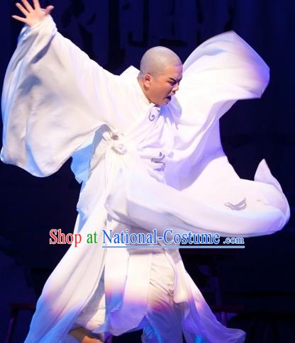 Chinese Yue Opera Young Man Garment Butterfly Love Monk Costumes Shaoxing Opera Xiaosheng Zhen Ru Apparels