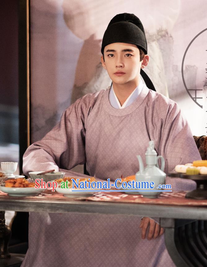 Chinese Song Dynasty Young Male Historical Costumes and Headwear Drama Serenade of Peaceful Joy Ancient Prince Li Wei Garment