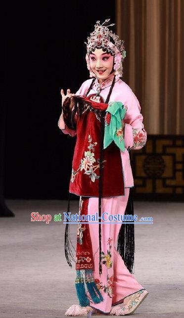 Chinese Beijing Opera Xiaodan Apparels Costumes and Headdress Love in the Wardrobe Traditional Peking Opera Young Lady Dress Diva Xu Cuilian Garment