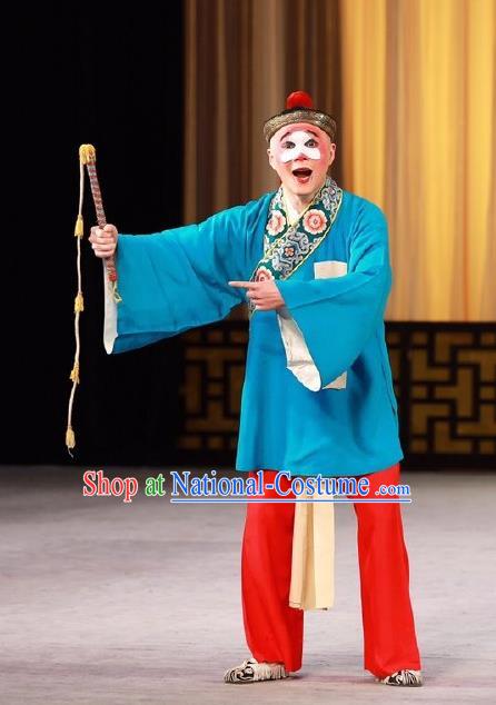 Love in the Wardrobe Chinese Peking Opera Chou Role Garment Costumes and Headwear Beijing Opera Clown Apparels Clothing