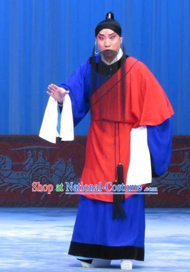 Zhou Ren Xian Sao Chinese Ping Opera Takefu Costumes and Headwear Pingju Opera Prisoner Du Wenxue Apparels Clothing