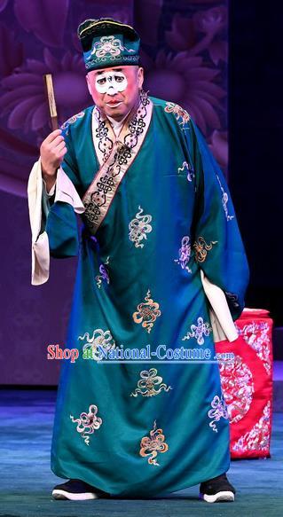 Love of Jade Hairpin Chinese Peking Opera Chou Role Garment Xiaosheng Costumes and Headwear Beijing Opera Clown Apparels Clothing