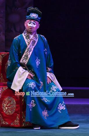 Love of Jade Hairpin Chinese Peking Opera Chou Role Garment Xiaosheng Costumes and Headwear Beijing Opera Clown Apparels Clothing