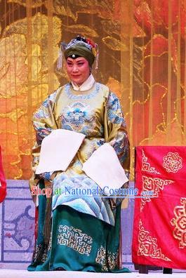 Chinese Ping Opera Rich Dame Apparels Costumes and Headpieces Selling Miaolang Traditional Pingju Opera Elderly Female Dress Garment