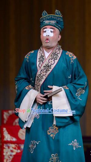 Romance of the Iron Bow Chinese Peking Opera Bully Shi Lun Garment Costumes and Headwear Beijing Opera Rich Childe Apparels Clothing