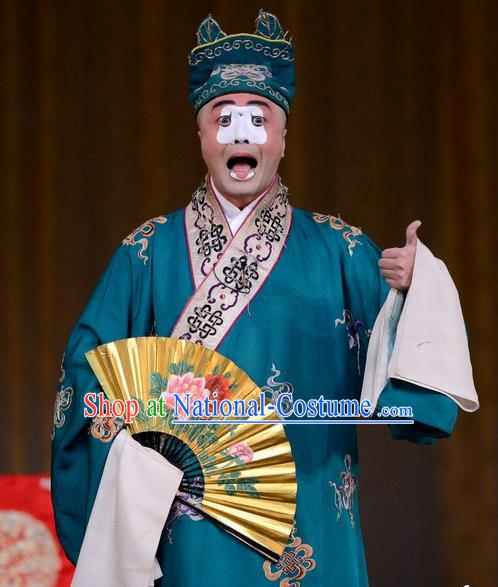 Romance of the Iron Bow Chinese Peking Opera Bully Shi Lun Garment Costumes and Headwear Beijing Opera Rich Childe Apparels Clothing