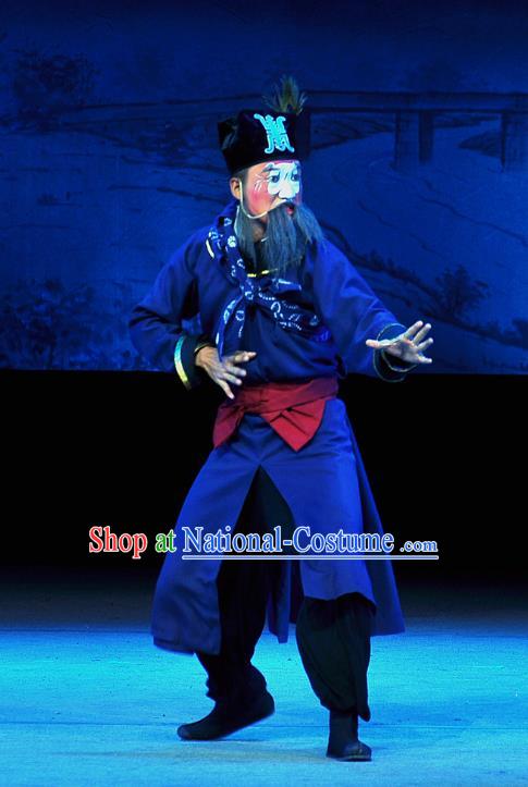 Tian Dao Xing Chinese Peking Opera Figurant Garment Costumes and Headwear Beijing Opera Runner Apparels Clothing