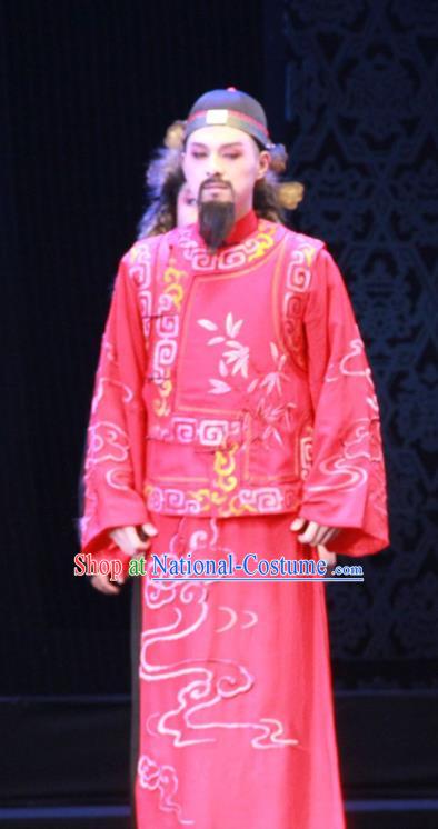 Yue Zhao Sai Bei Chinese Peking Opera Scholar Tang Tianyu Garment Costumes and Headwear Beijing Opera Male Wedding Apparels Clothing