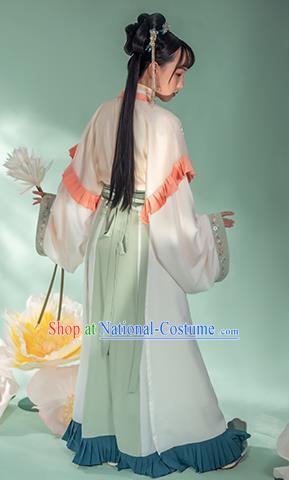 Chinese Ancient Royal Princess Hanfu Dress Traditional Garment Apparels Jin Dynasty Court Lady Historical Costumes for Women