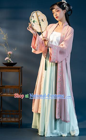 Chinese Song Dynasty Nobility Lady Historical Costumes Ancient Royal Princess Hanfu Dress Traditional Garment Apparels for Women