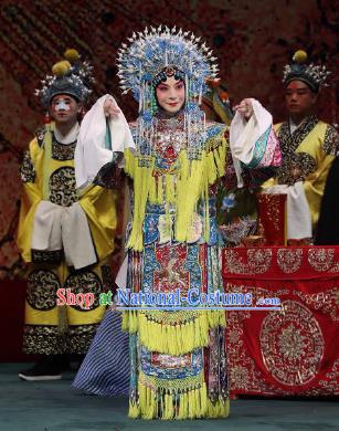 Chinese Beijing Opera Imperial Concubine Apparels Zhai Ying Hui Costumes and Headpieces Traditional Peking Opera Hua Tan Ru Ji Dress Court Woman Garment