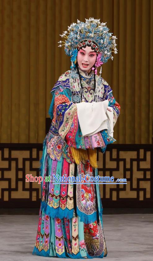 Chinese Beijing Opera Royal Princess Apparels Ming Mo Yi Hen Costumes and Headpieces Traditional Peking Opera Court Lady Dress Hua Tan Garment