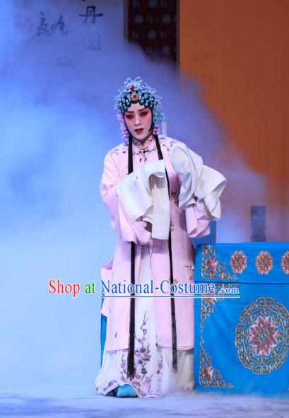 Chinese Beijing Opera Young Female Apparels Chun Gui Meng Costumes and Headpieces Traditional Peking Opera Hua Tan Dress Actress Pink Garment