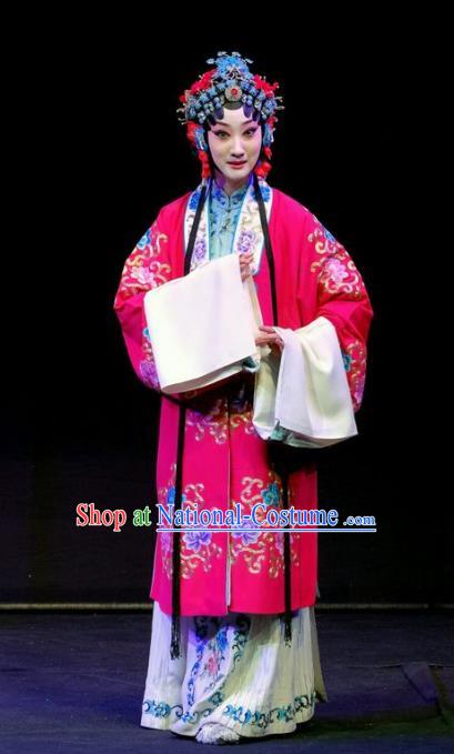 Chinese Beijing Opera Hua Tan Apparels Shen Tou Ci Tang Costumes and Headpieces Traditional Peking Opera Young Female Dress Bride Xue Yan Garment