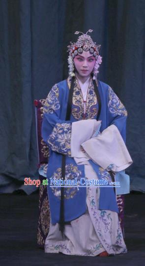 Chinese Beijing Opera Young Female Apparels Yu Guo Yuan Costumes and Headpieces Traditional Peking Opera Imperial Concubine Dress Hua Tan Garment