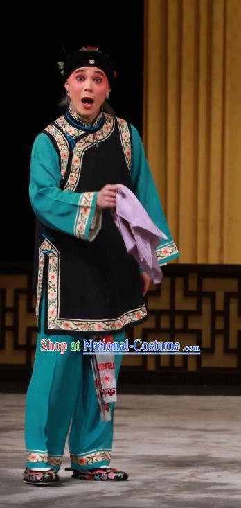 Chinese Beijing Opera Woman Matchmaker Apparels Huo Xiaoyu Costumes and Headpieces Traditional Peking Opera Elderly Female Dress Garment