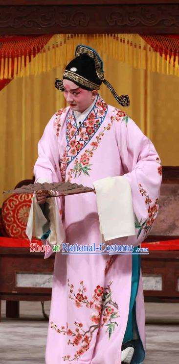 Huo Xiaoyu Chinese Peking Opera Xiaosheng Garment Costumes and Headwear Beijing Opera Niche Apparels Scholar Li Yi Clothing