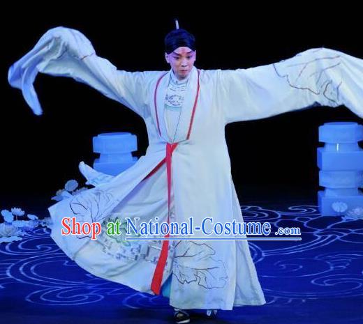 A Love Beyond Chinese Peking Opera Niche Garment Costumes and Headwear Beijing Opera Xiaosheng Apparels Young Male Cui Ning Clothing