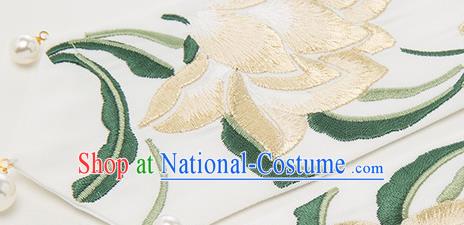 Chinese Traditional Ming Dynasty Nobility Lady Historical Costumes Ancient Patrician Female Embroidered Hanfu Dress Garment for Women