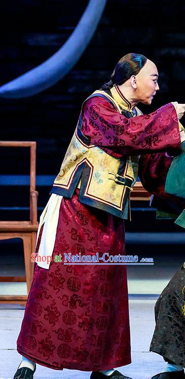 The Grand Mansion Gate Chinese Peking Opera Rich Childe Garment Costumes and Headwear Beijing Opera Young Male Apparels Xiaosheng Bai Jingqi Clothing