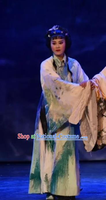 Chinese Beijing Opera Young Female Apparels Da Shun Costumes and Headdress Traditional Peking Opera Hua Tan Dress Actress Garment