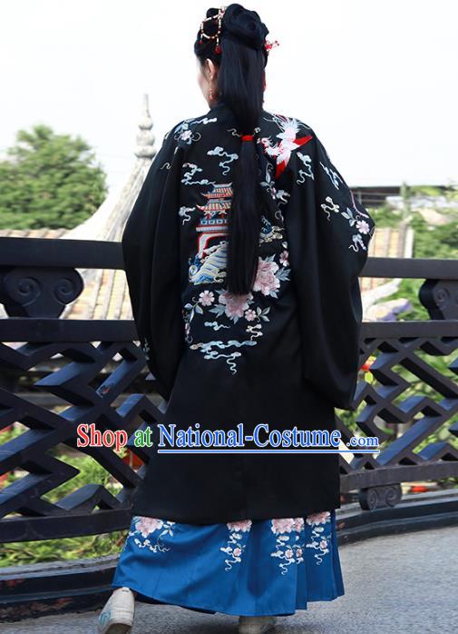 Traditional Chinese Ancient Patrician Female Embroidered Hanfu Dress Garment Song Dynasty Noble Infanta Historical Costumes for Women