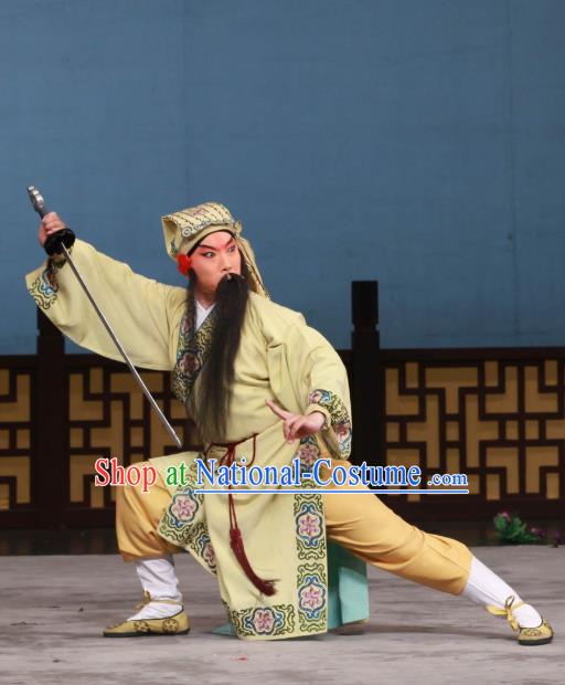 The Eight Immortals Crossing the Sea Chinese Peking Opera Swordsman Apparels Costumes and Headpieces Beijing Opera Taoist Priest Han Xiangzi Garment Clothing