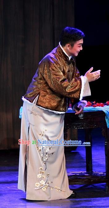 Luo Mei Yin Chinese Peking Opera Xiaosheng Apparels Costumes Beijing Opera Young Male Garment Childe Gao Juexin Clothing