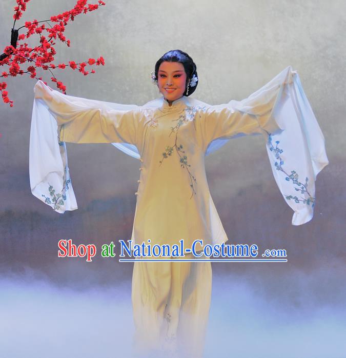 Chinese Beijing Opera Garment Luo Mei Yin Costumes and Hair Accessories Traditional Peking Opera Young Female Dress Diva Mei Fen Apparels