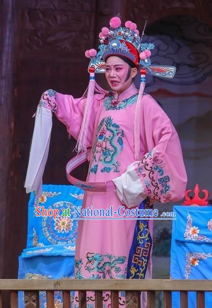 Chinese Peking Opera Female Consort Prince Apparels Costumes and Headpieces Beijing Opera Xiaosheng Garment Scholar Clothing