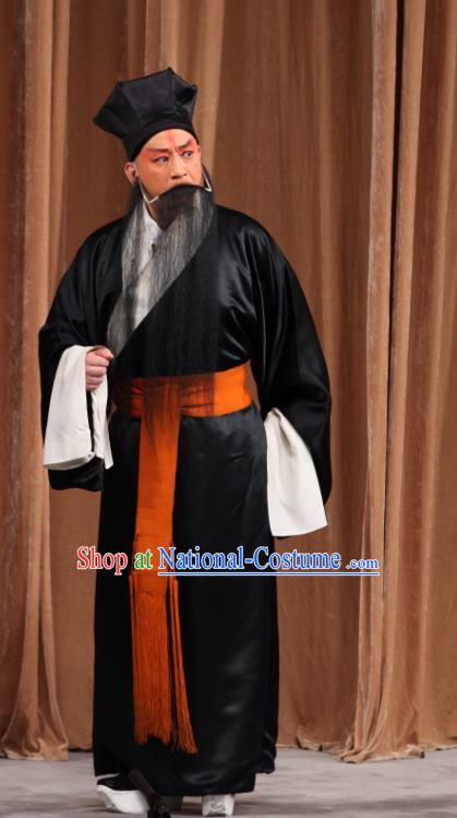 Jin Yunu Chinese Peking Opera Elderly Male Apparels Costumes and Headpieces Beijing Opera Old Servant Garment Clothing