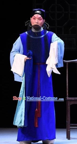 Xiang Lian Case Chinese Peking Opera Laosheng Apparels Costumes and Headpieces Beijing Opera Old Man Garment Elderly Male Chen Shimei Clothing