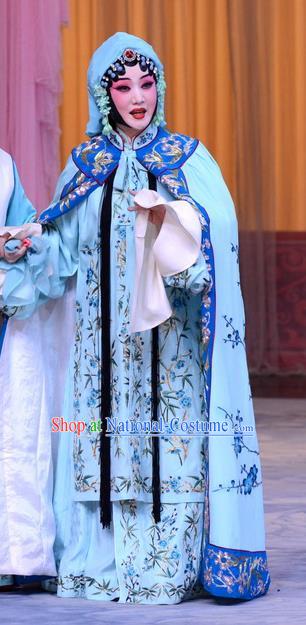 Chinese Beijing Opera Diva Zhang Youzhen Garment Costumes and Hair Accessories The Jade Hairpin Traditional Peking Opera Hua Tan Dress Actress Apparels