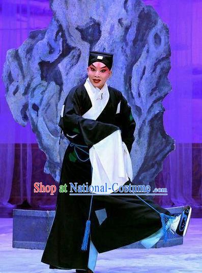 Wang Baochuan Chinese Peking Opera Pauper Apparels Costumes and Headpieces Beijing Opera Young Male Garment Beggar Xue Pinggui Clothing