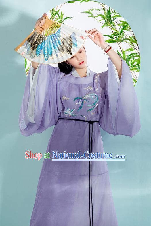 Chinese Traditional Song Dynasty Noble Childe Historical Costumes Ancient Swordsman Hanfu Robe Embroidered Garment for Men