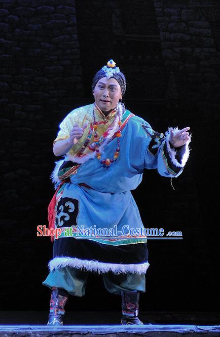 Chen Ai Luo Ding Chinese Sichuan Opera Noble Childe Apparels Costumes and Headpieces Peking Opera Young Male Garment Tibetan Prince Clothing